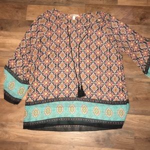 Boho Peasant Top